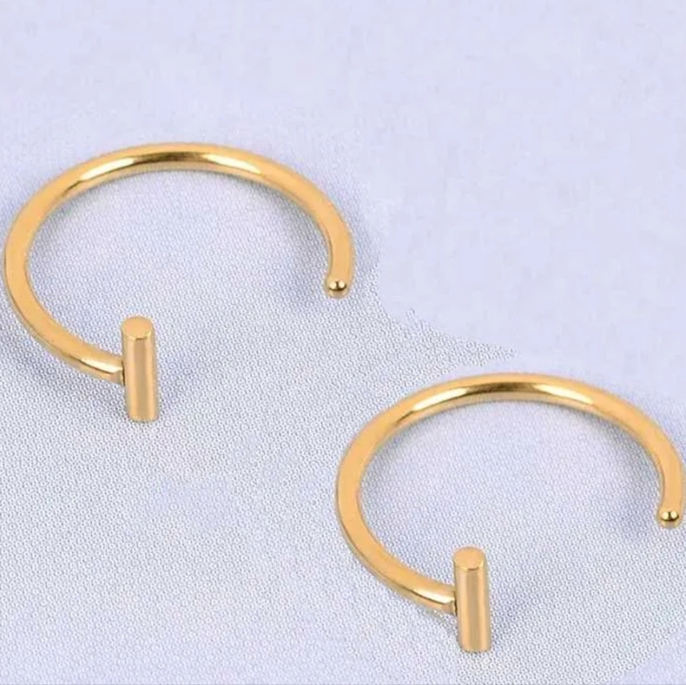 2 Fake Lip Rings - Picture 6 of 6